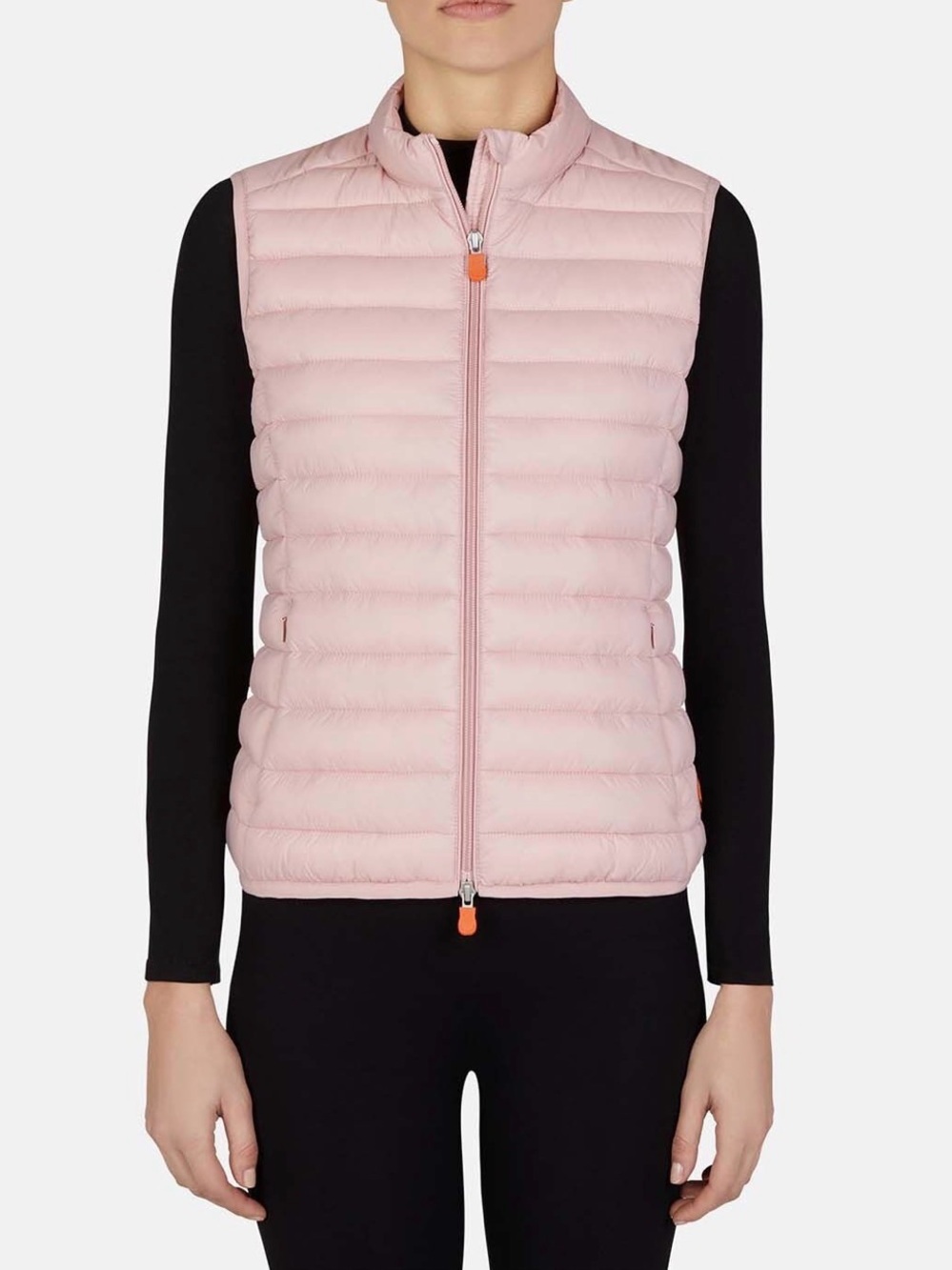 SAVE THE DUCK Women's Anita Vest Pink XS Puffer Outerwear Jacket